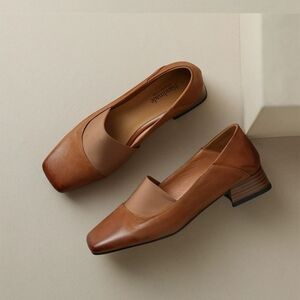 Leather loafers